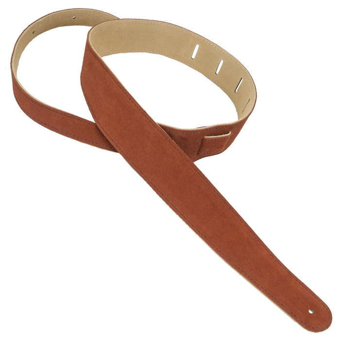 Henry Heller 2.5" Capri Suede Strap with Nubuck Backing - Rust