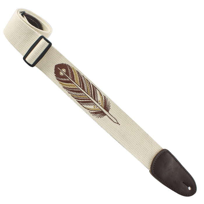 Henry Heller David Hale Series 2" Basic Natural Cotton w/Printed Design on Cotton - Feather