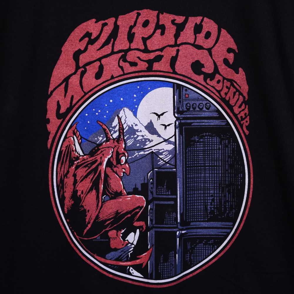 Flipside Music - Denver Doom T-Shirt - Gargoyle Graphic
