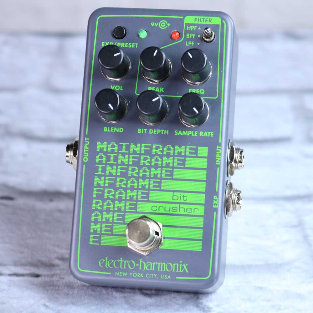 bitcrusher guitar pedal Electro Harmonix Mainframe Bit Crusher Pedal