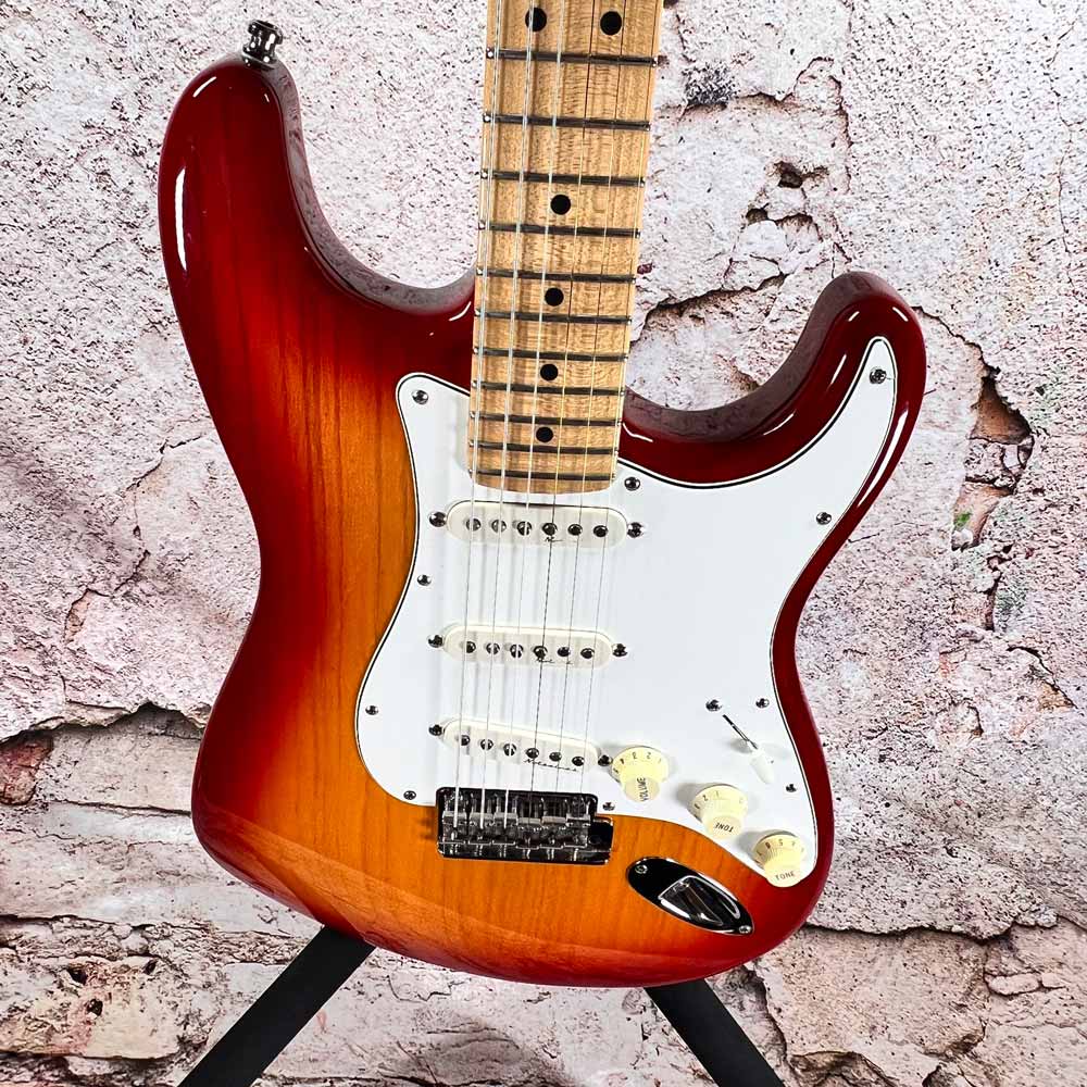 Used:  Fender Custom Shop Stratocaster - Aged Cherry Sunburst