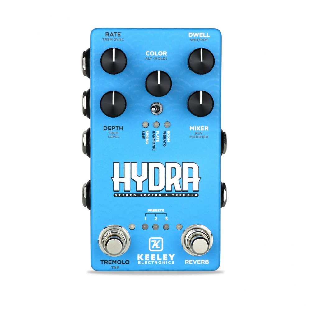 Keeley HYDRA Stereo Reverb & Tremolo Effects Pedal