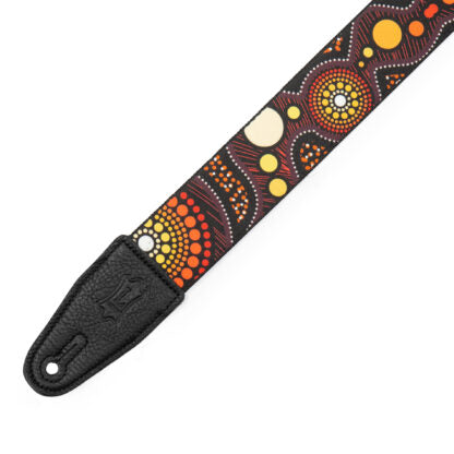 Levy's Leathers 2″ Down Under Series Poly Guitar Strap-Sunset- MP2DU-002