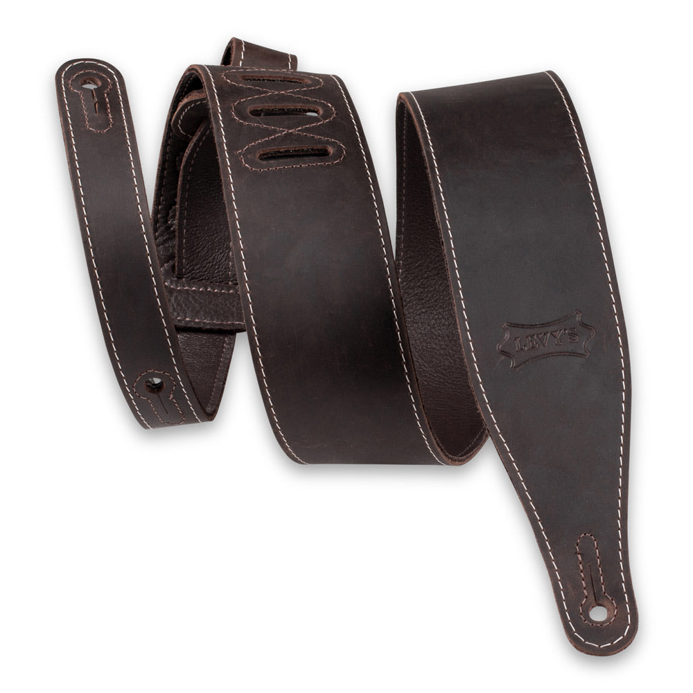 Levy's Leathers 2.5″ Pull-Up Butter Leather Guitar Strap – M17BAS-DBR