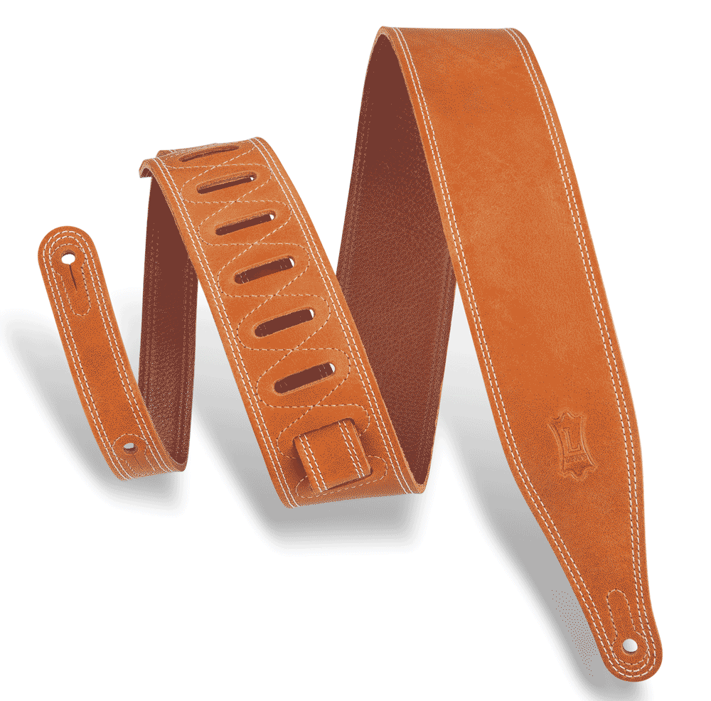Levy's Leathers Butter Double Stitch Guitar Strap – M17BDS-TAN