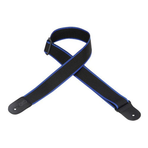 Levy's Leathers 2" Black and Blue Polypropylene Guitar Strap