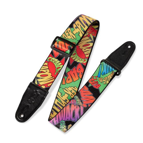 Levy's Leathers 2" PRINT SERIES Comic Book Guitar Strap MPD-036