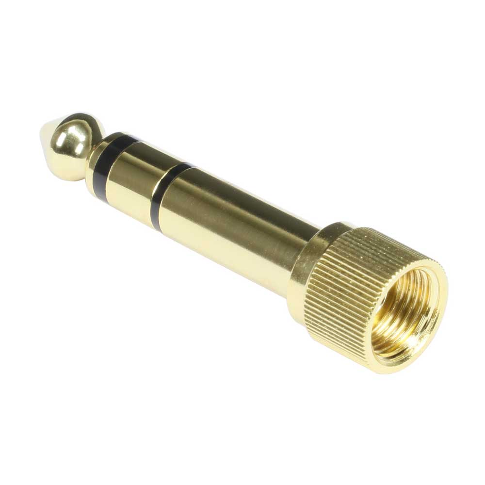 Pig Hog Solutions 3.5mm(F)-1/4"(M) Stereo Adapter, Threaded