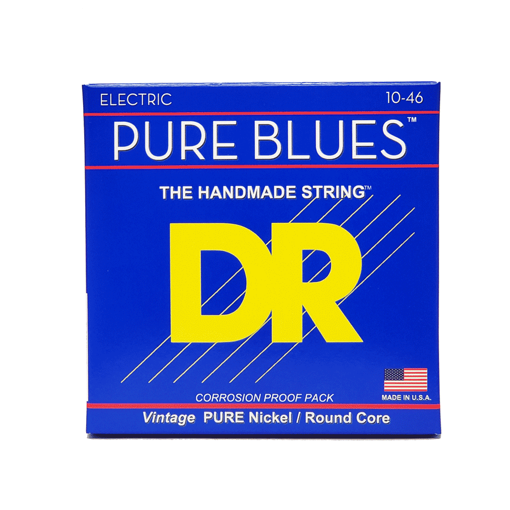 DR Strings Pure Blues Handmade Guitar Strings PHR-10/46 Medium