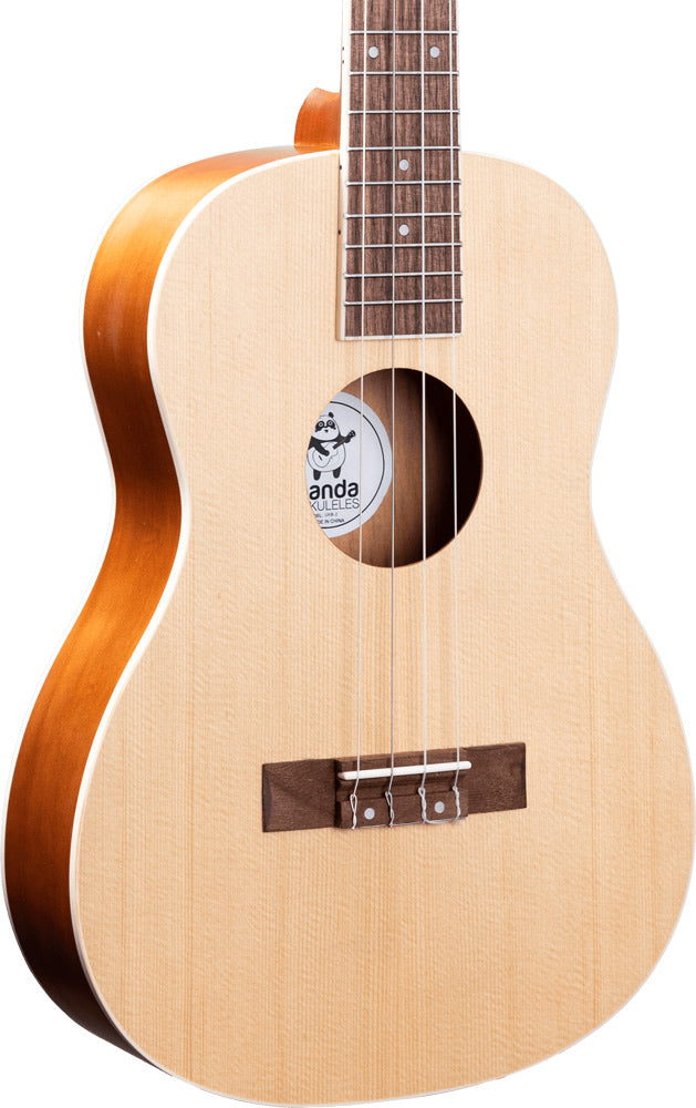 Amahi Ukuleles UKB-2 Spruce Top Panda Baritone Ukulele