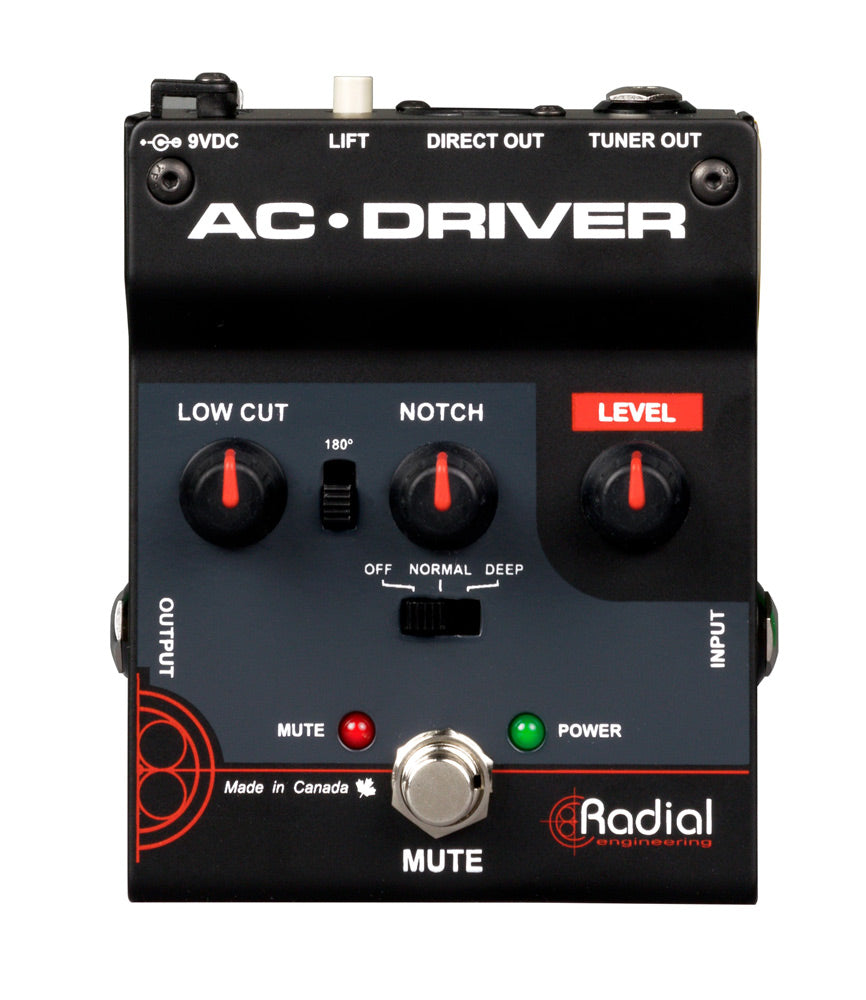 Radial Engineering AC-Driver Compact Acoustic Preamp Pedal