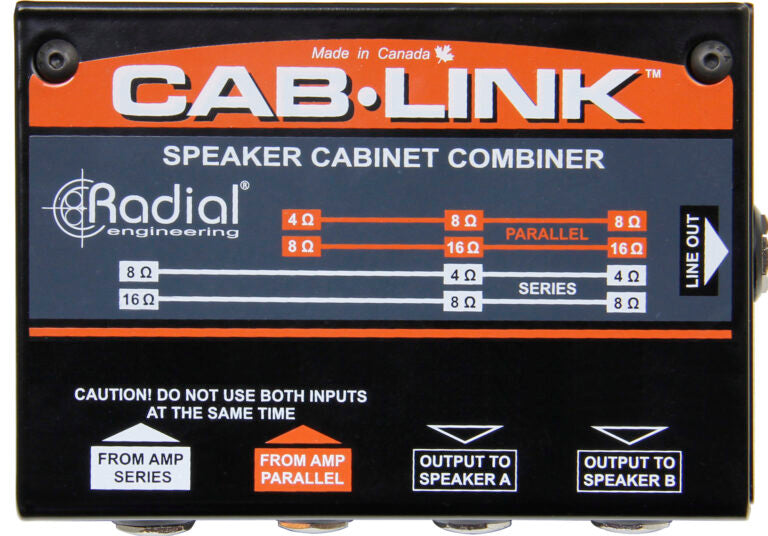 Radial  Engineering TBONE Cab-Link Speaker Cabinet Combiner