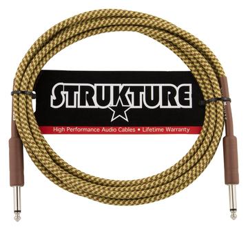 Strukture 10' Vintage Tweed Woven Instrument Cable