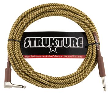 Strukture 18.6FT Vintage Tweed Woven Instrument Cable