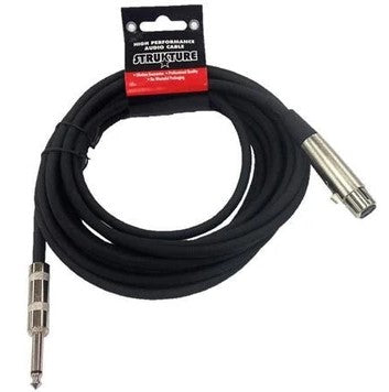 Strukture SMCHZ20 20ft  HIZ Microphone Cable (XLR Female to 1/4" Male)