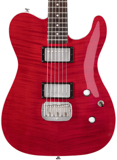 G&L Tribute Series ASAT Deluxe Carved Top in Red