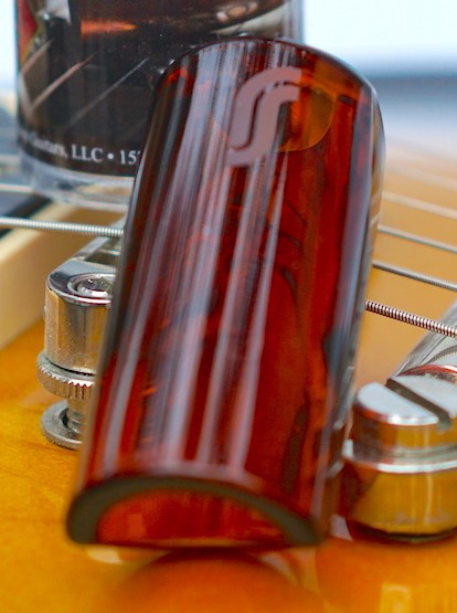 The Rock Slide Rhett Schull Medium Amber Guitar Slide