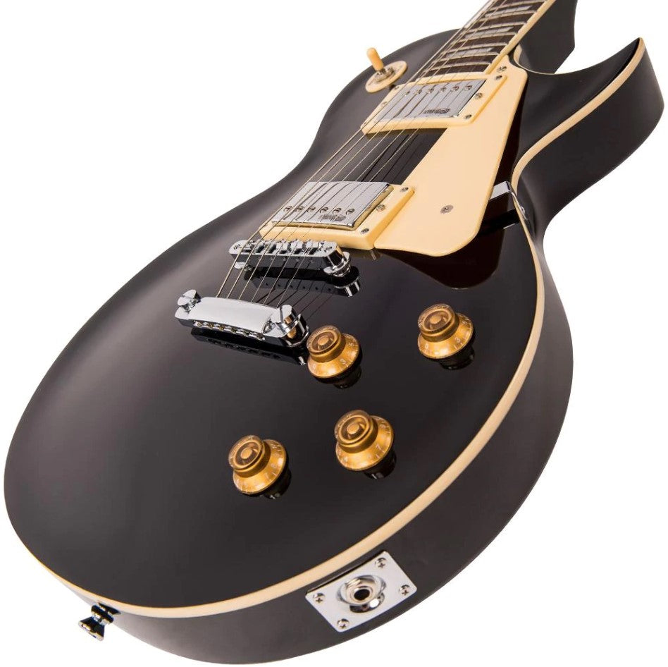 Vintage Guitars V100 ReIssued Electric Guitar ~ Black