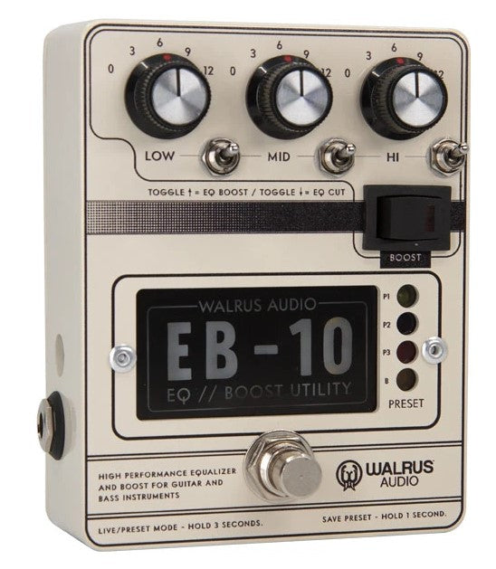 Walrus Audio EB-10 Preamp EQ/Boost Pedal - Cream