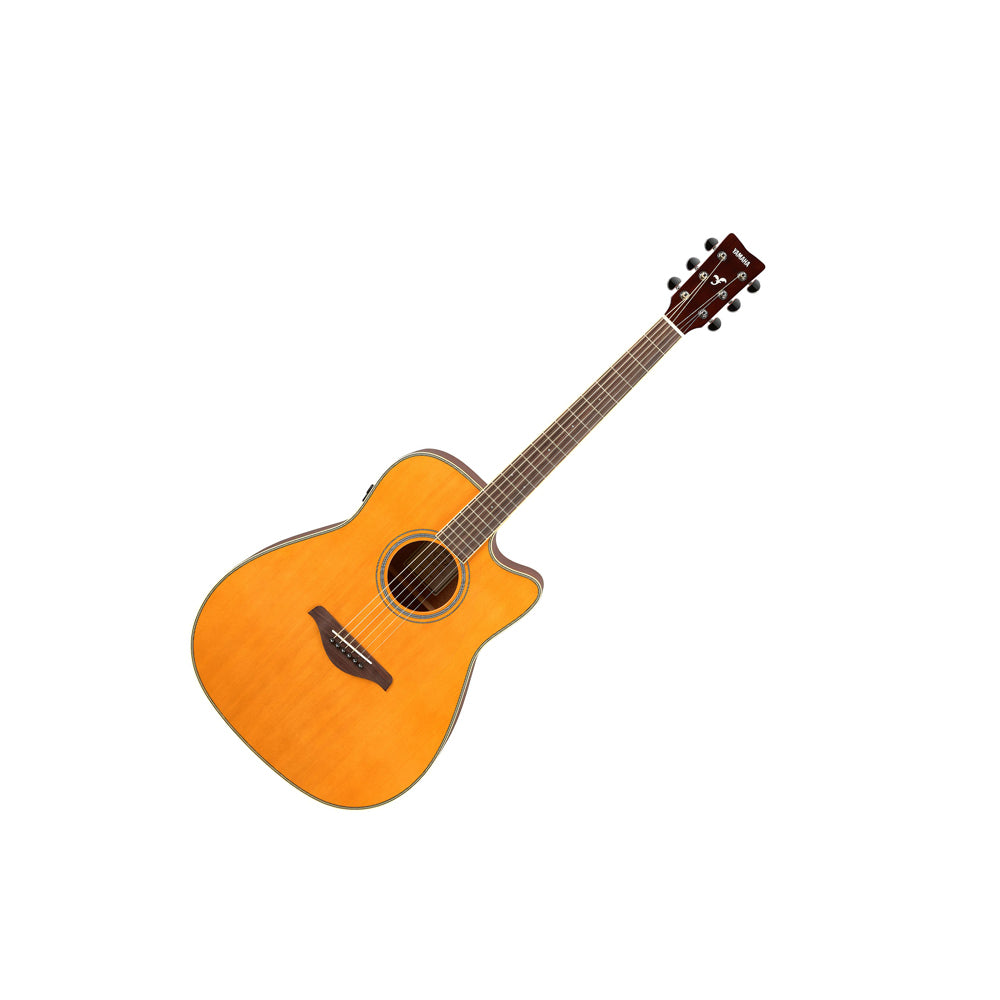 Yamaha FGC-TA VT TransAcoustic Cutaway Guitar - Vintage Tint