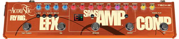 Tech 21 Acoustic Fly Rig Multi-Effects Pedal