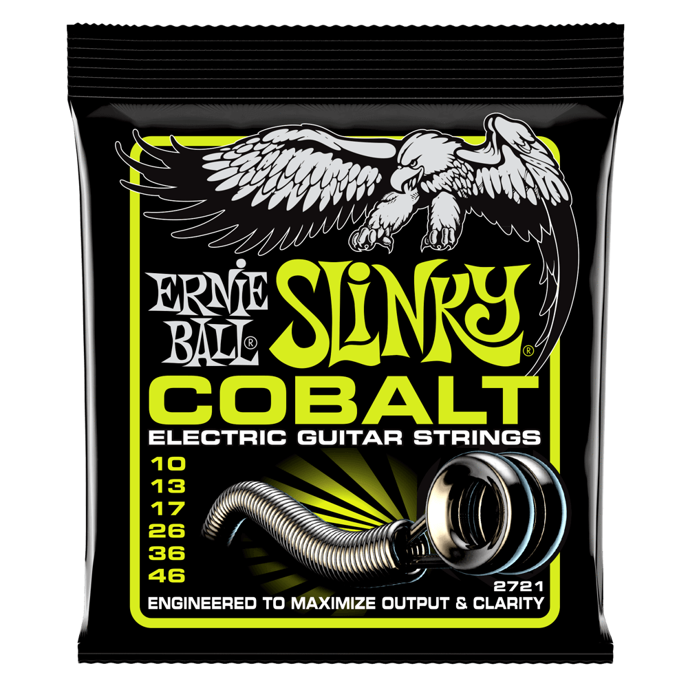 Ernie Ball Regular Slinky Cobalt Electric Guitar Strings 10-46