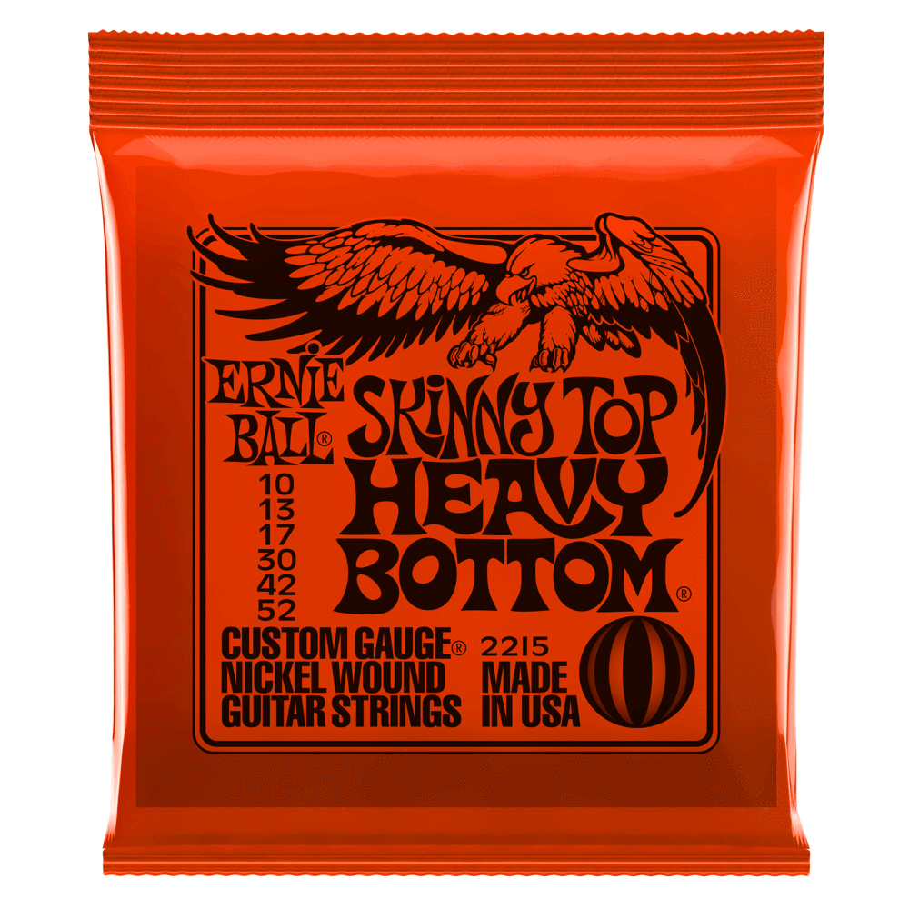 Ernie Ball Skinny Top Heavy Bottom Slinky Nickel Wound Electric Guitar Strings 10-52