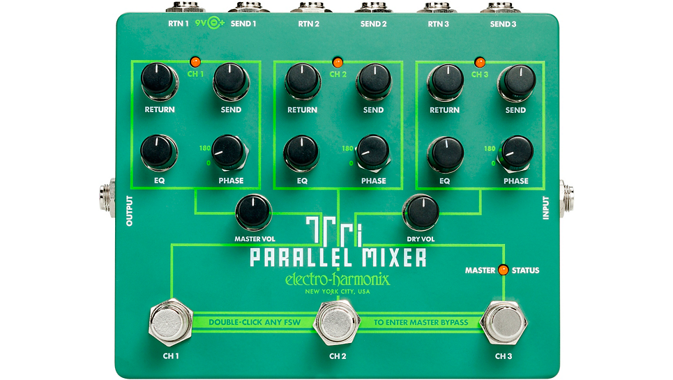 Electro-Harmonix Tri-Parallel Mixer Effects Loop Mixer/Switcher