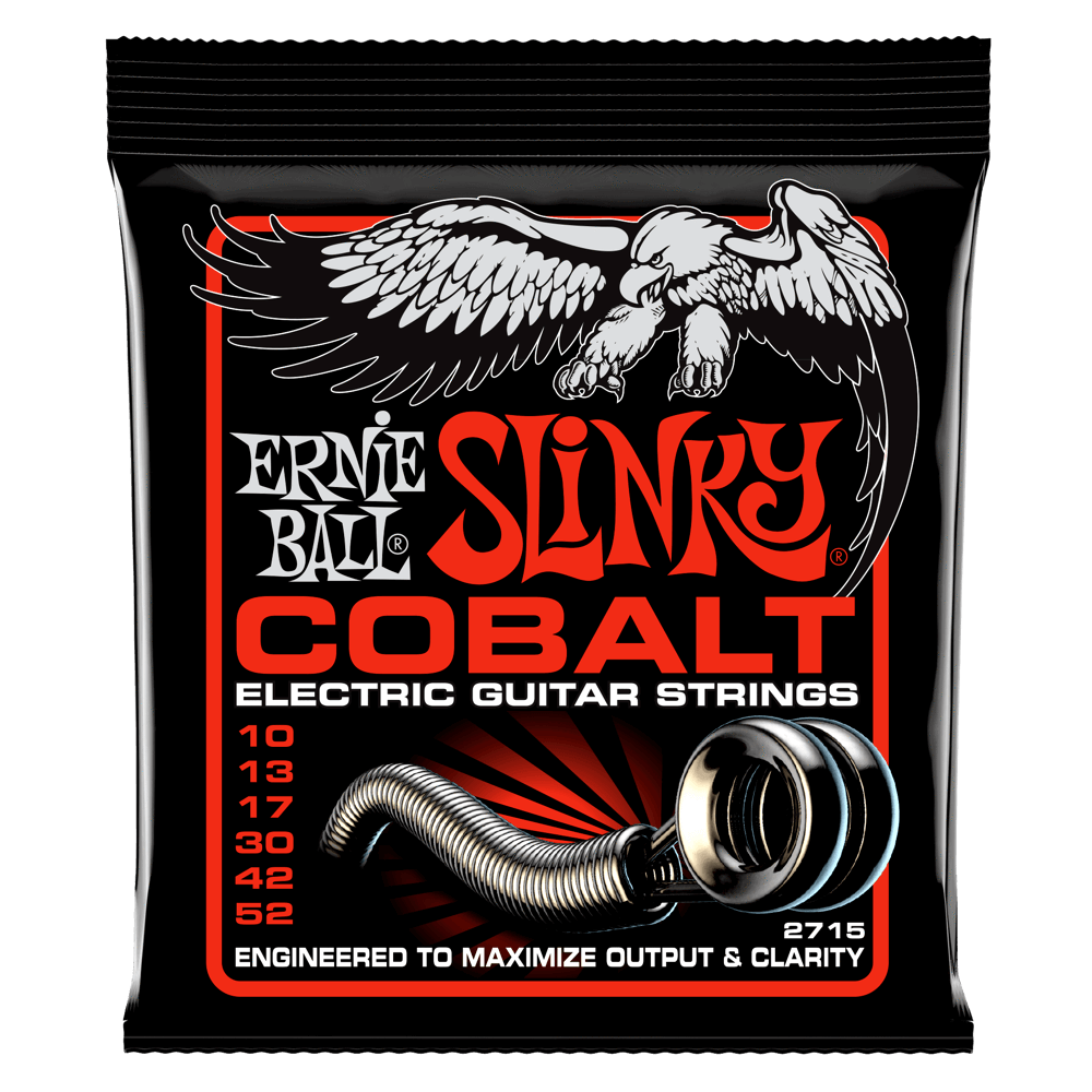 Ernie Ball Skinny Top Heavy Bottom Slinky Cobalt Electric Guitar Strings 10-52