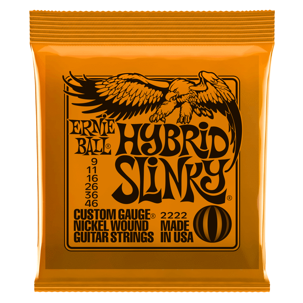 Ernie Ball Hybrid Slinky Nickel Wound Electric Guitar Strings 9-46