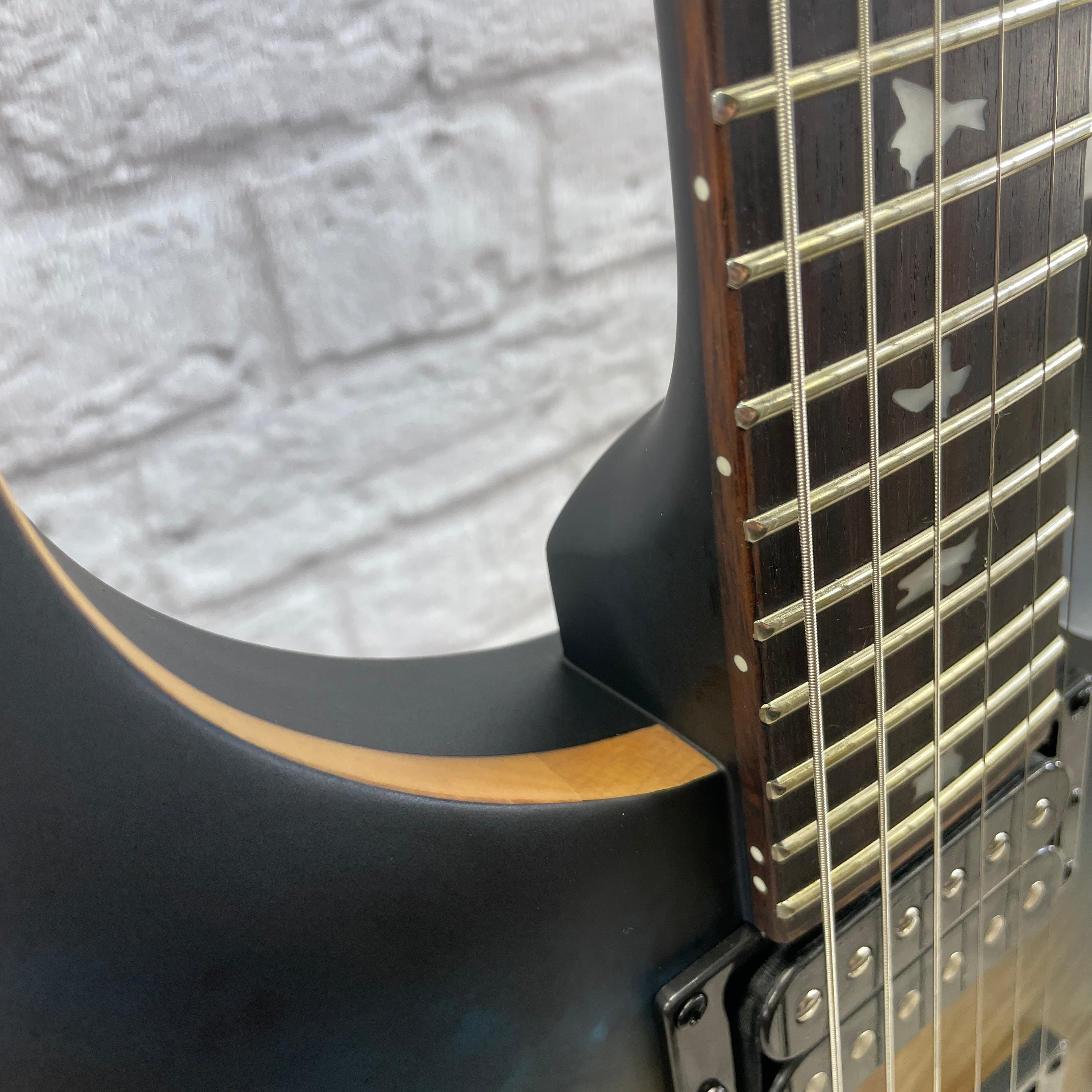 PRS Guitars SE Custom 24-08 Poplar Burl LTD - Lake Blue Midnight Burst Electric Guitar