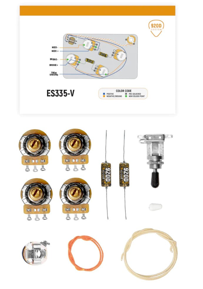 920D Custom ES335-V Vintage Wiring Harness DIY Kit