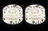 Allparts PK-0130-025 Vintage Style Speed Knobs - Set of 2 - White