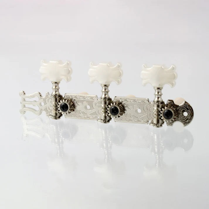 Allparts TK-0124-001 Nickel Classical Tuner Set with Butterfly Buttons