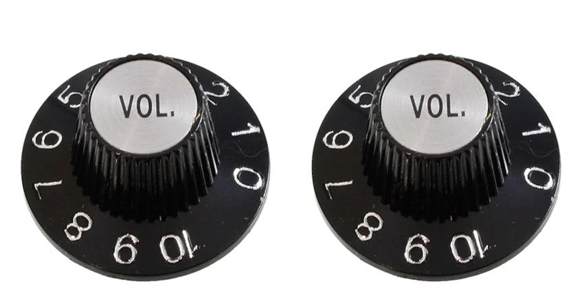 Allparts PK-3244-023 "Witch Hat" Volume Knobs (2) Black