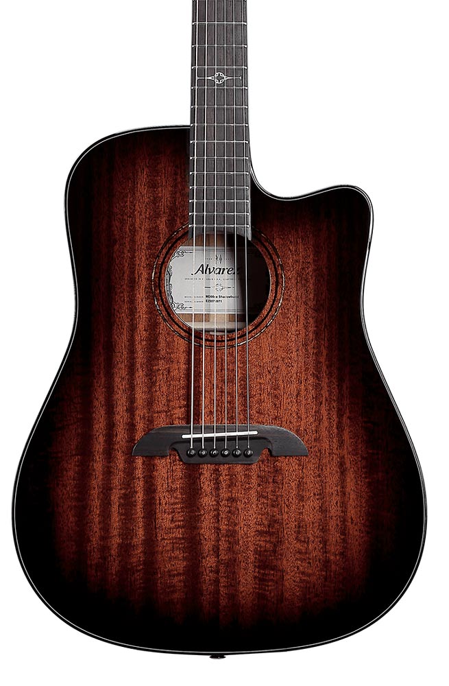 Alvarez Guitars MD66ce Shadowburst Masterworks Series Acoustic/Electric Dreadnought Guitar