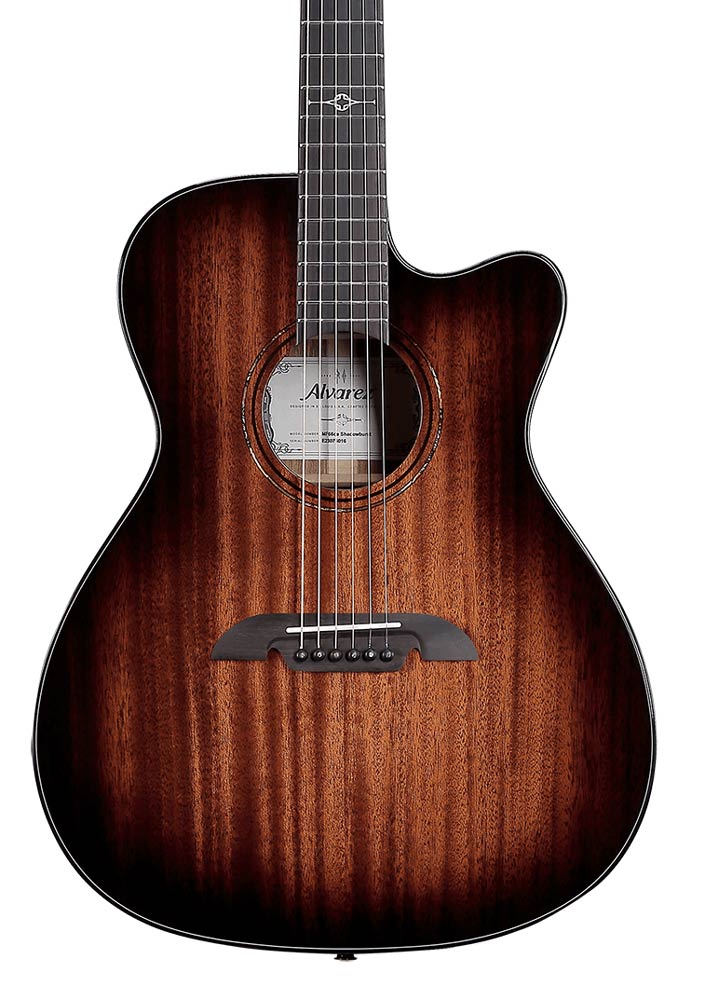 Alvarez Guitars MF66ce Masterworks Series OM Acoustic/Electric Guitar - Shadowburst