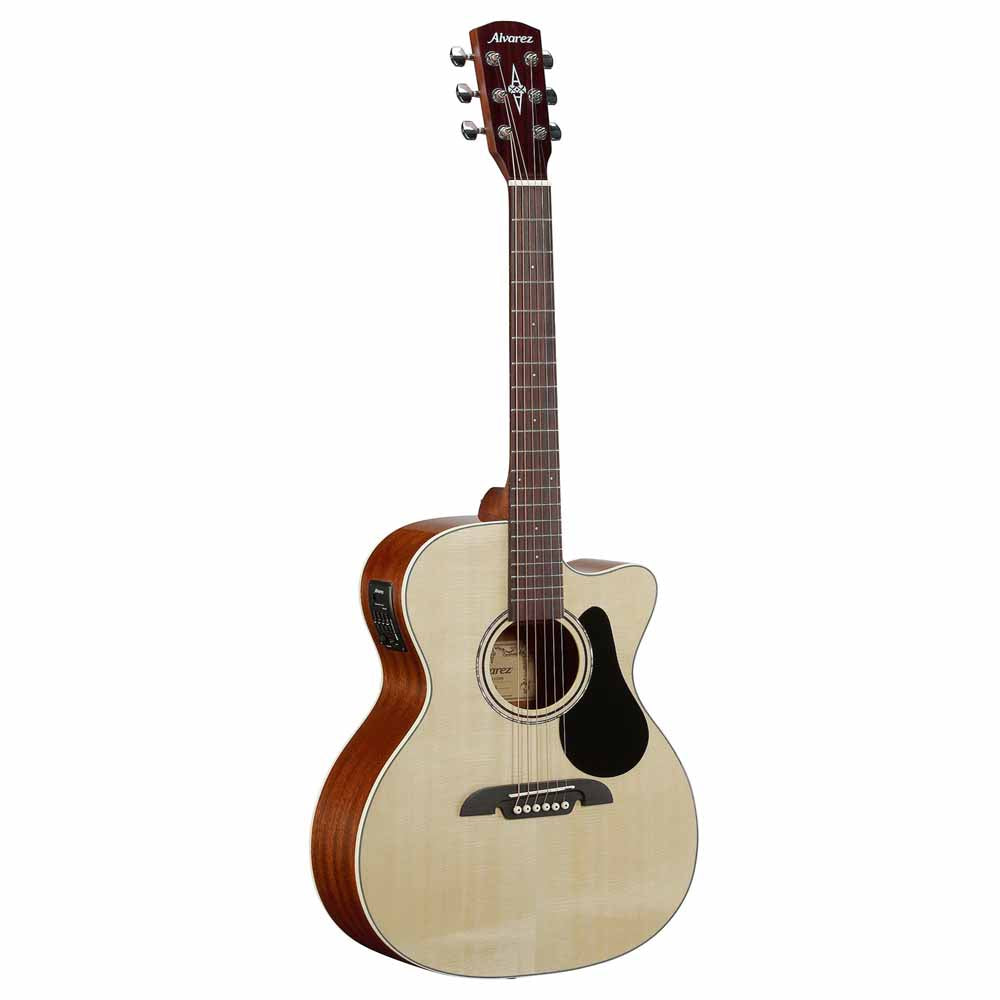 Alvarez Guitars Regent RF26CE Folk/OM Acoustic/Electric Guitar Natural Gloss