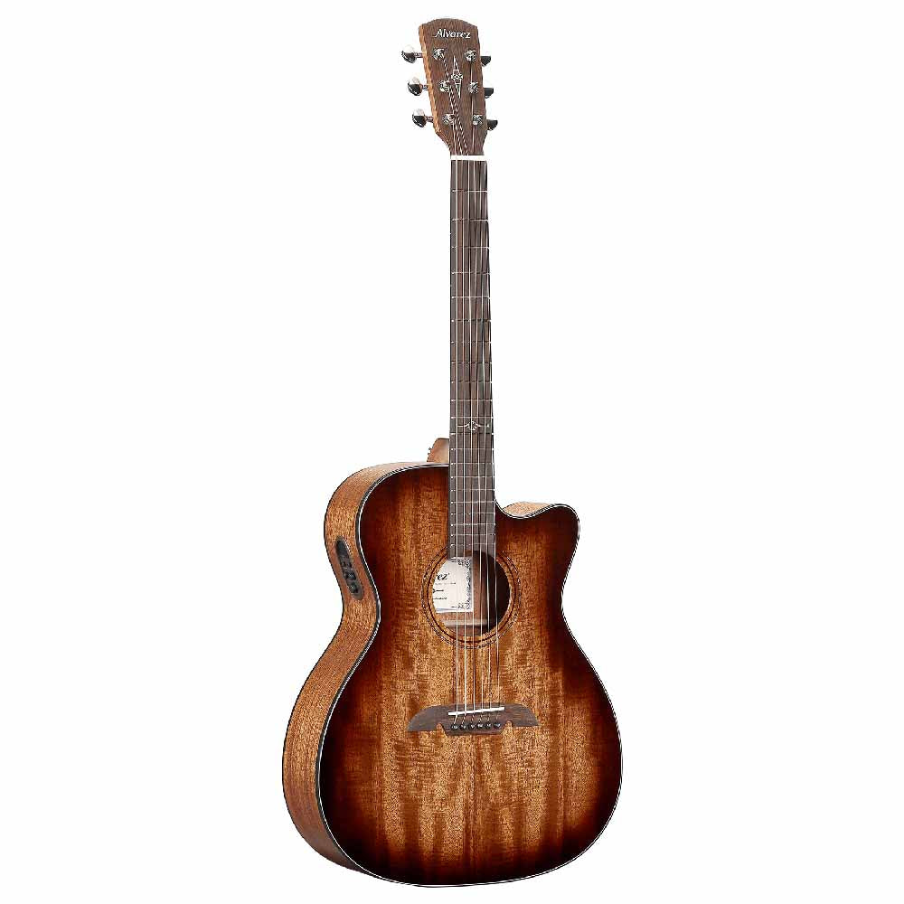 Alvarez Guitars AF66CE Artist Series OM/Folk Acoustic-Electric Guitar w/Cutaway  -Shadowburst