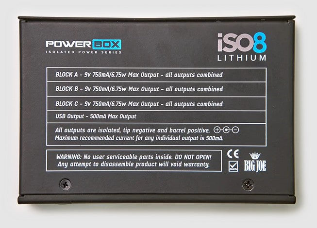 Big Joe Power Box iSO8 Lithium Power Supply