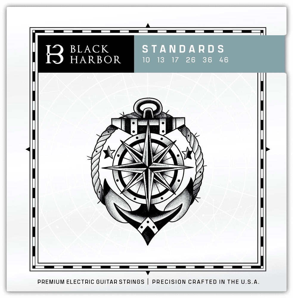 Black Harbor Nickel-Iron Guitar Strings Gauge 10–46