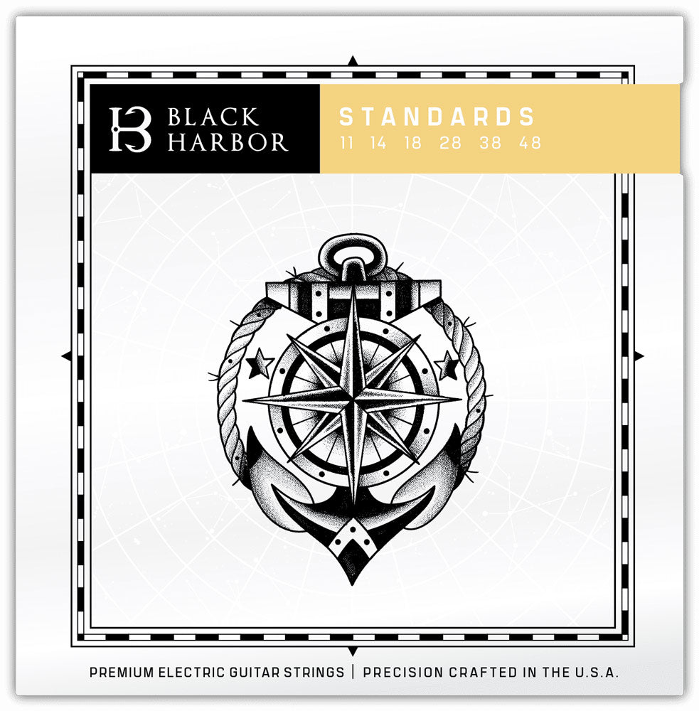 Black Harbor Nickel-Iron Guitar Strings Gauge 11–48