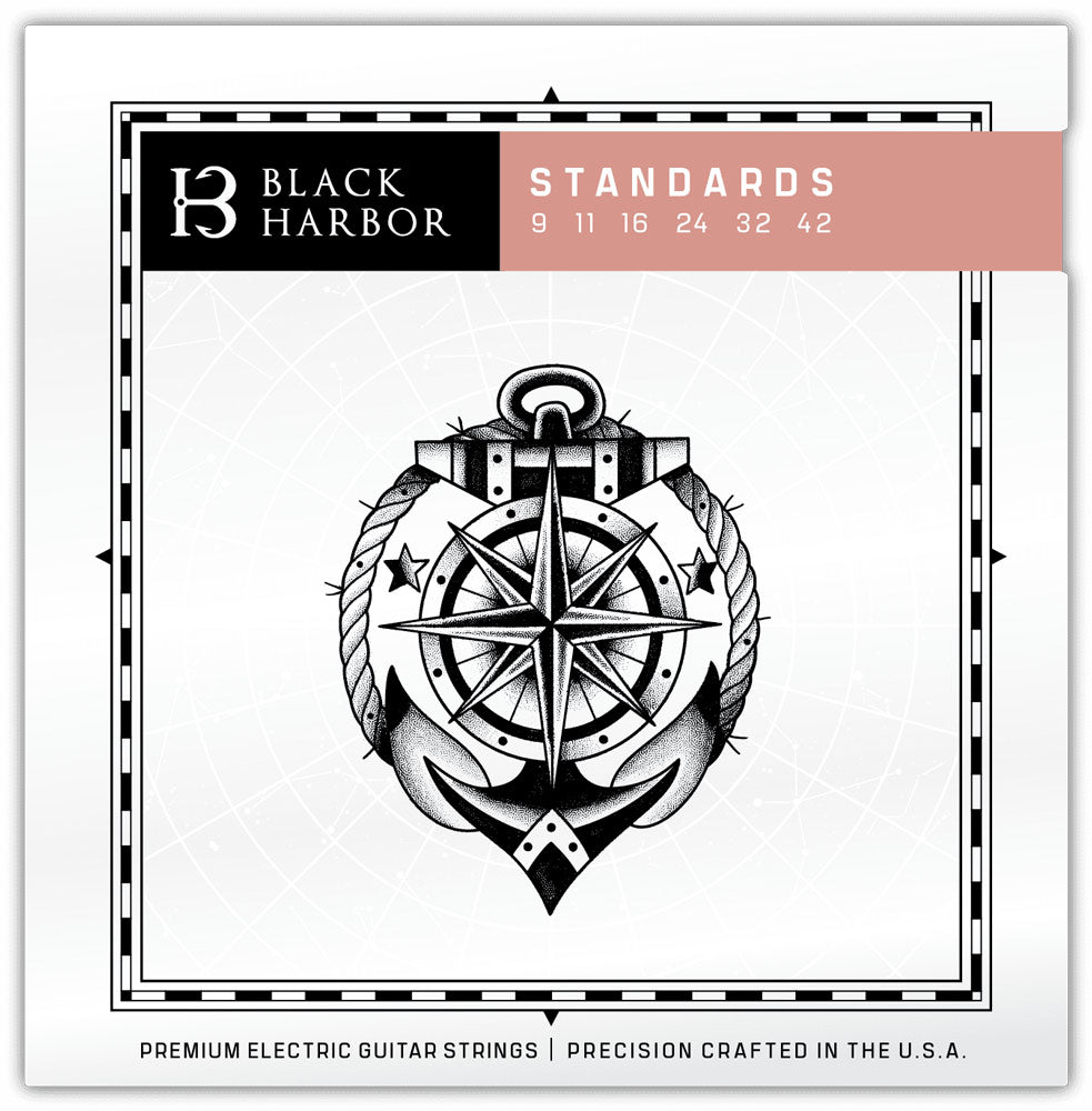 Black Harbor Nickel-Iron Guitar Strings Gauge 09–42