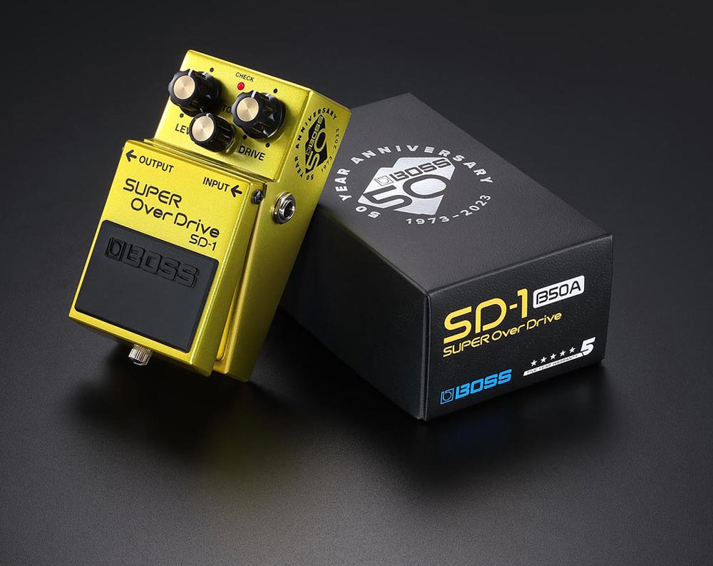 Boss SD-1 B50A 50th Anniversary Limited Edition Super OverDrive Pedal
