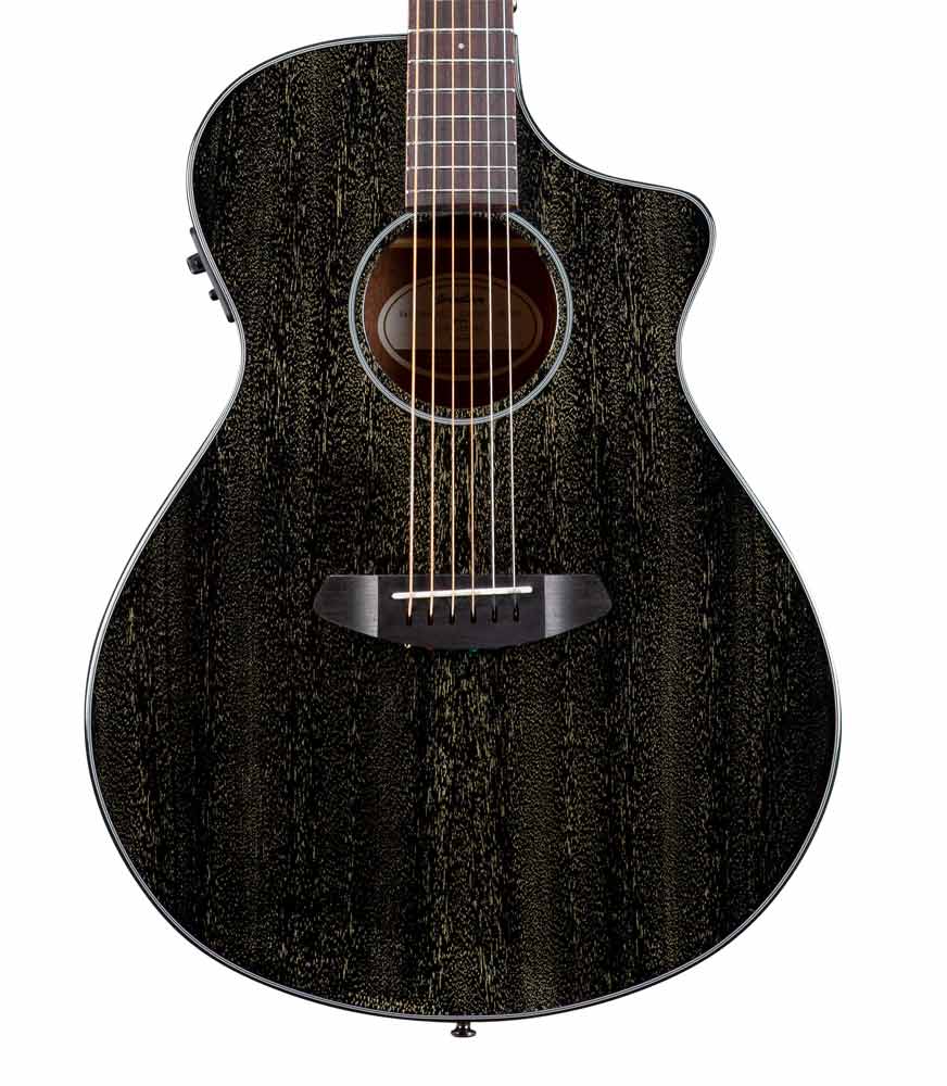 Breedlove Rainforest S Concert Acoustic/Electric Guitar - Black Gold CE