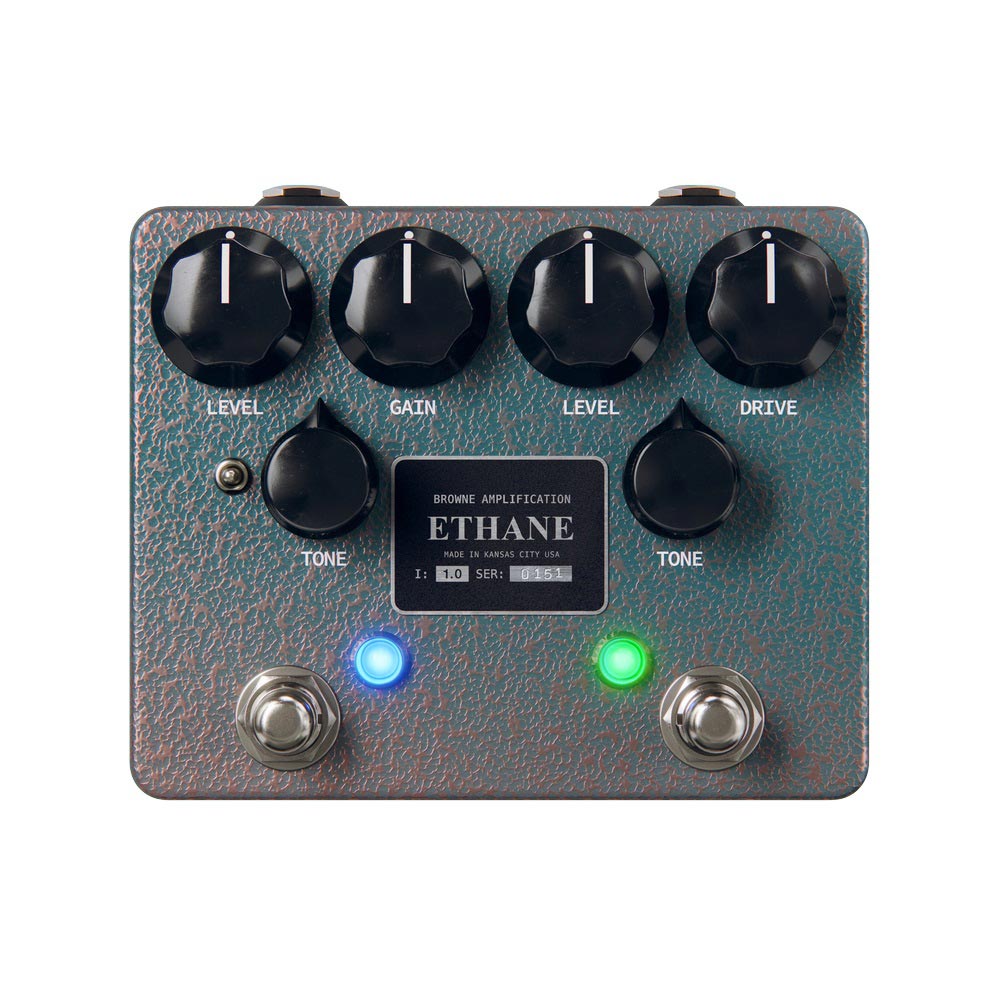 Browne Amplification Ethane Dual Overdrive Pedal - Aqua Copper Vein