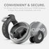 Decibullz CURVD Everyday Earplugs + Case Clip - Black