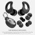 Decibullz CURVD Everyday Earplugs + Case Clip - Black