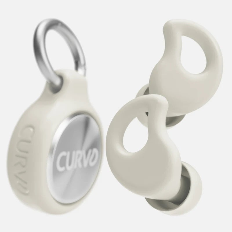 Decibullz CURVD Everyday Earplugs + Case Clip - Honey