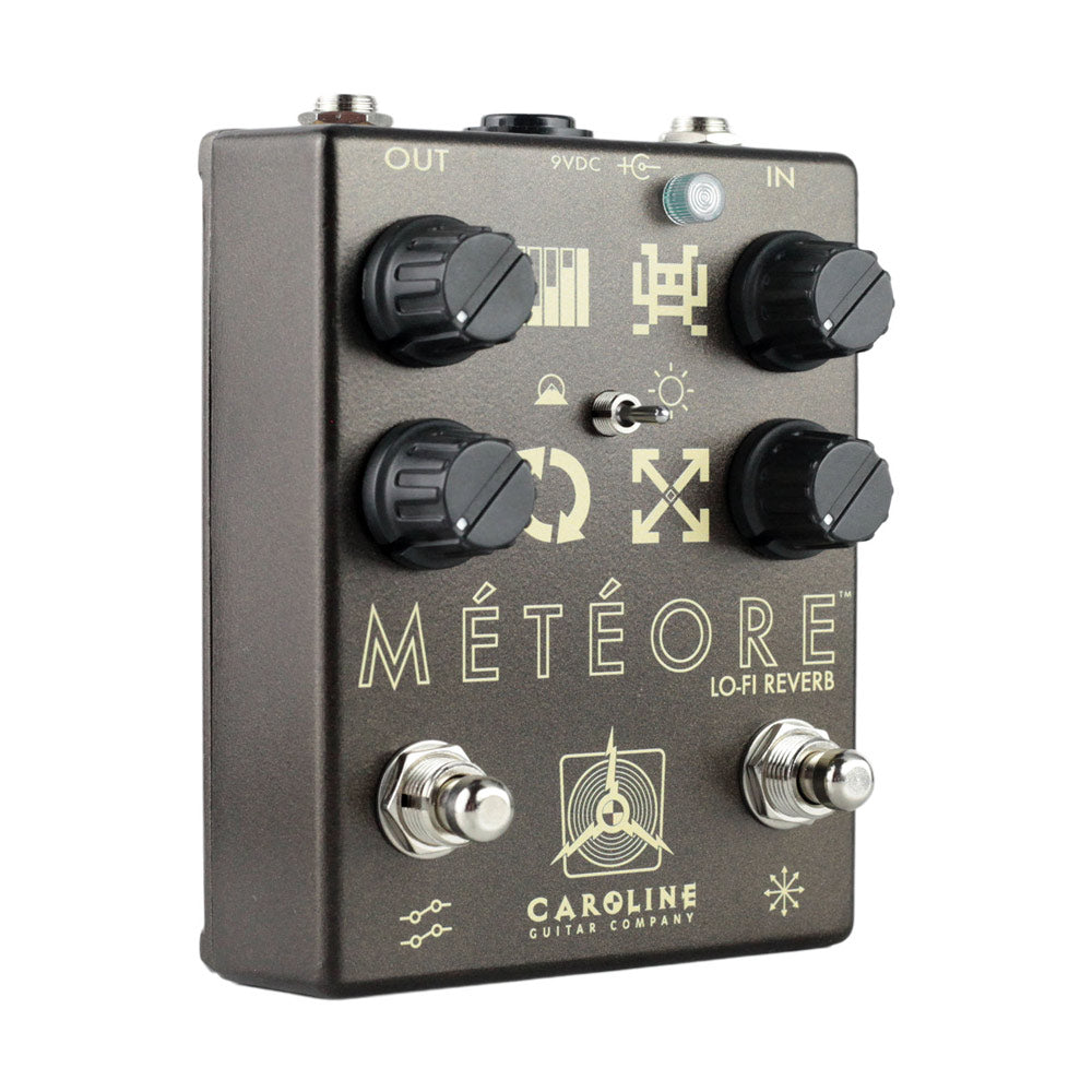 meteore pedal Caroline Guitar Company Meteore Lo-Fi Reverb Pedal – Flipside Music